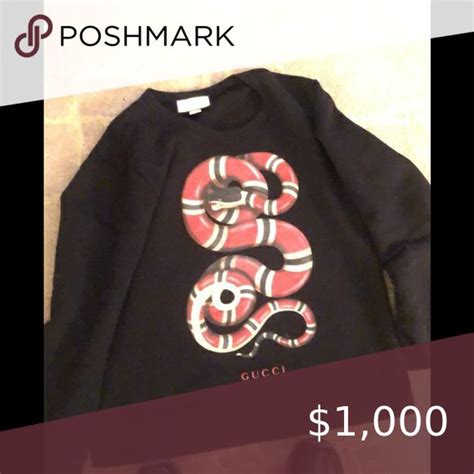 gucci sweater snake|gucci crew neck sweatshirt.